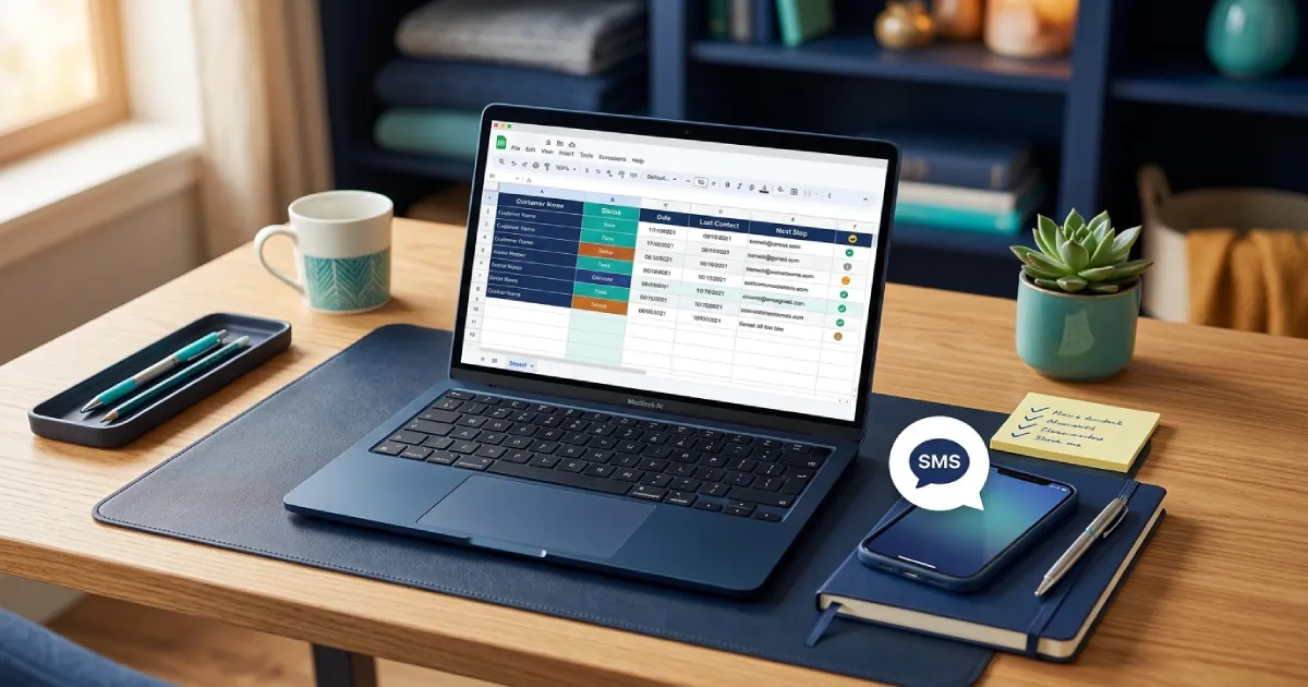 From SMS to Excel: A Simple Customer Follow-Up Workflow